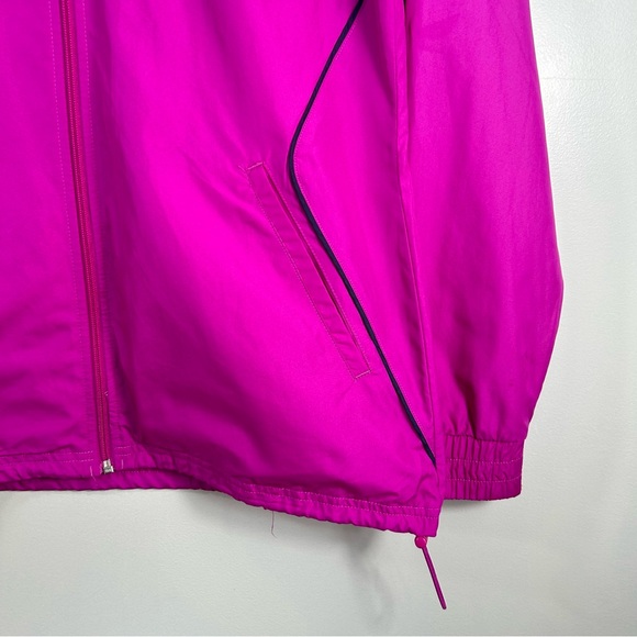 Adidas Full Zip Lightweight Windbreaker Jacket Magenta Pink; Women’s Size Medium - Picture 8 of 16